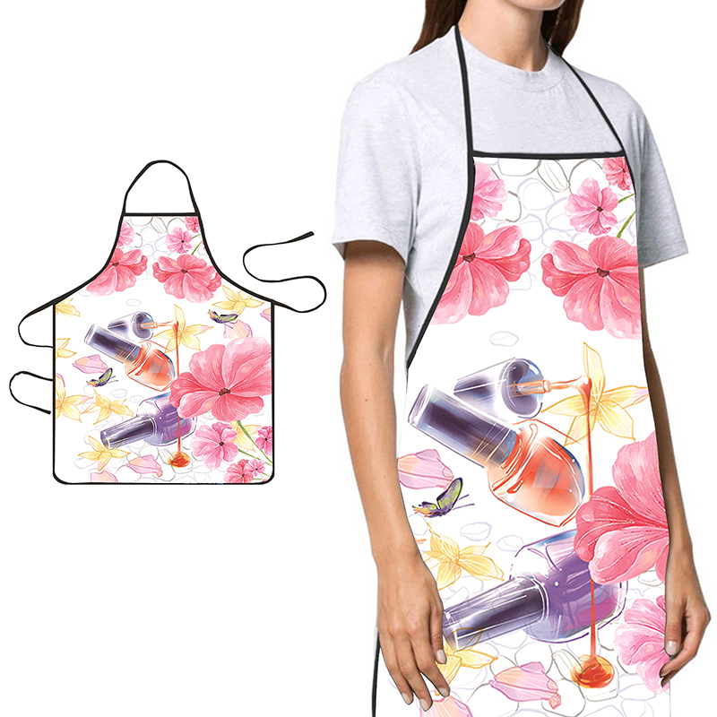 Kitchen With Baking Area - 〔YS1〕Nagellack-Druck-Schürze für Schönheitssalon, Küche, Haushalt, Reinigung,