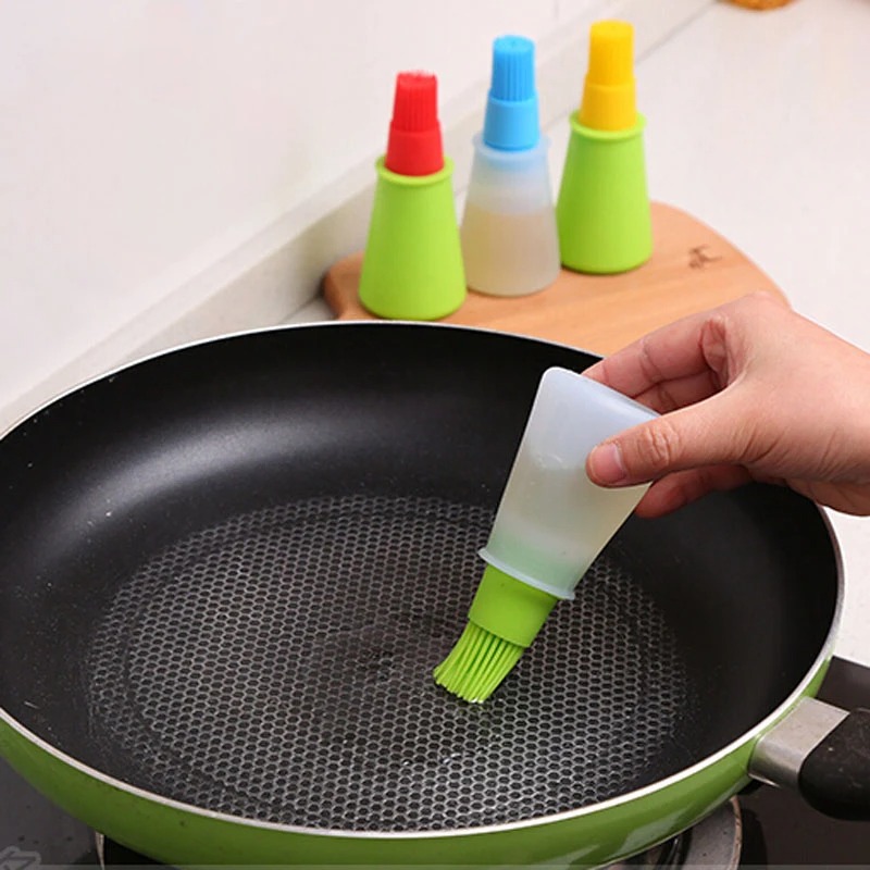 Pastry Brush Silicone - Hitzebeständiger Backölspender aus lebensmittelechtem Silikon mit
