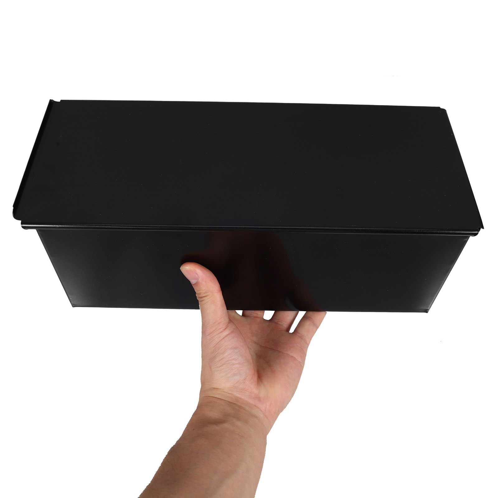 Kitchen Baking Pans - 1 Stück Schwarze Brotbackform mit Deckel