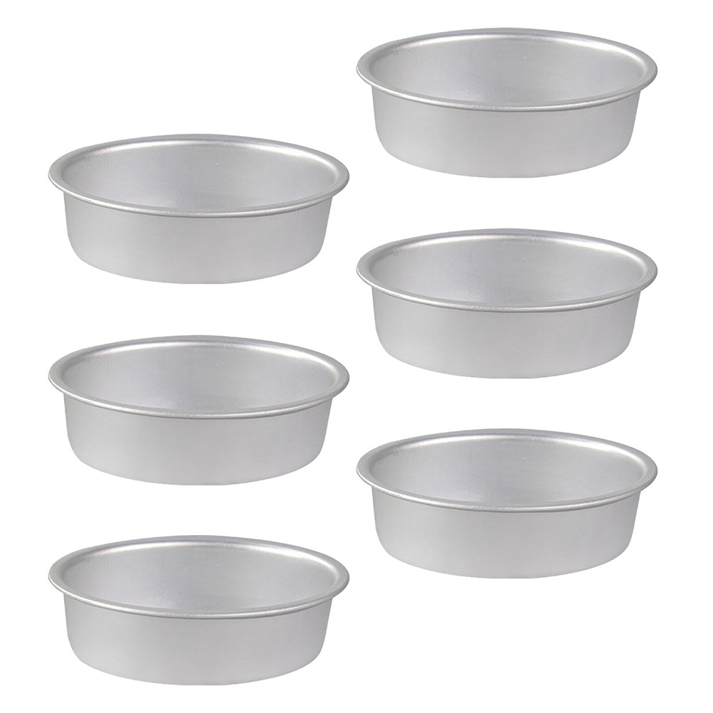 Kitchen Baking Pans - 6 Stück ovale Kuchenformen aus Aluminiumlegierung,