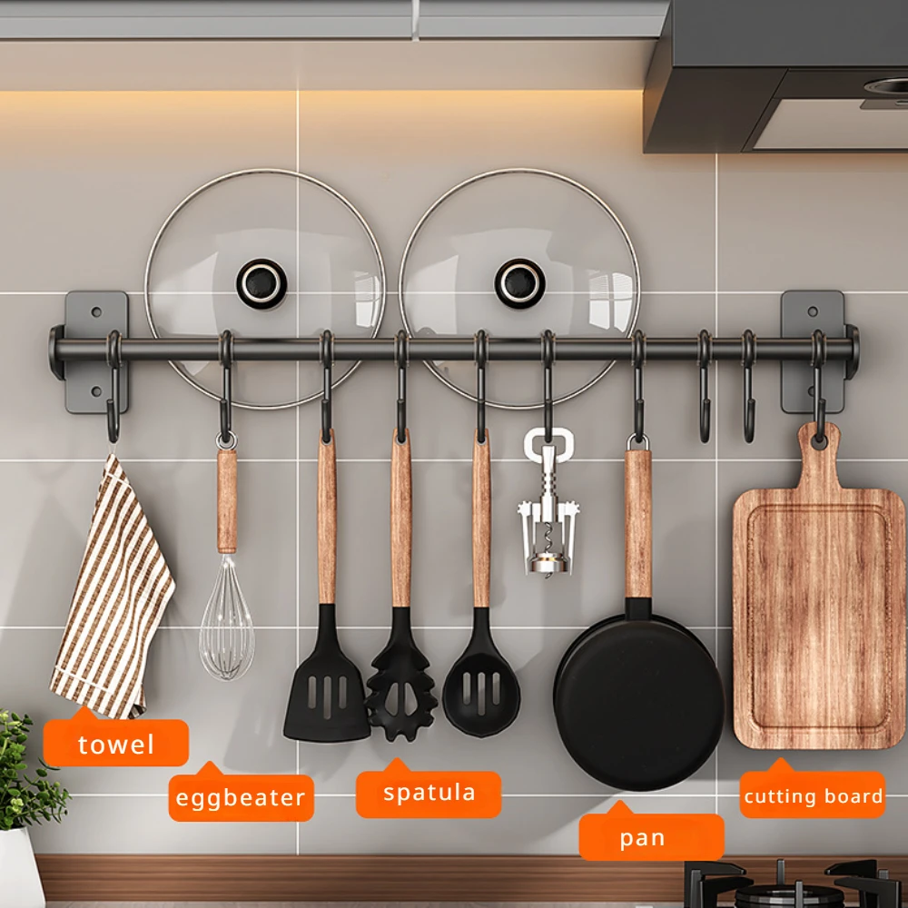 Kitchen Uncle - Kein Schlag Küche Haken Rack Edelstahl