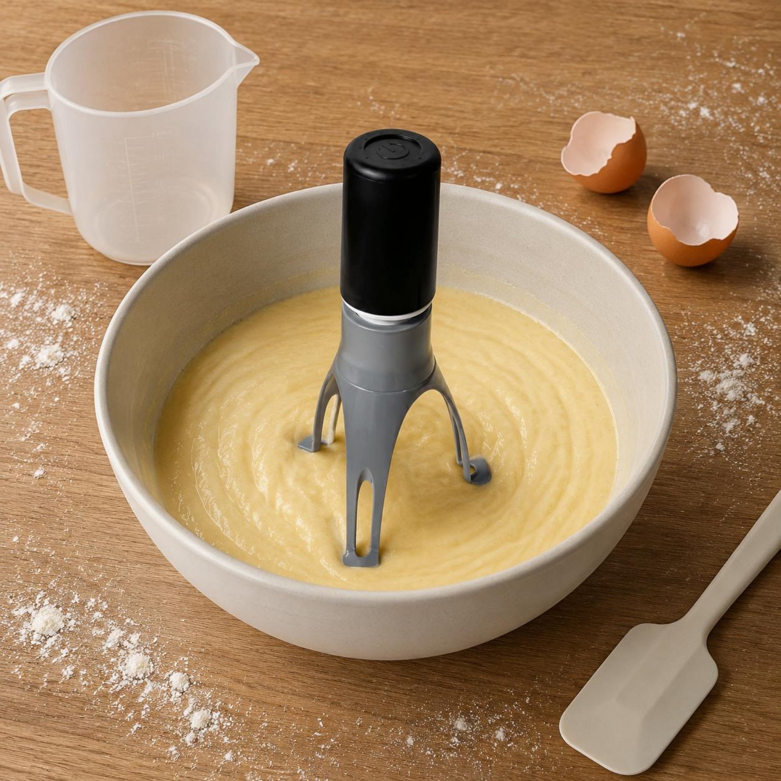 Kitchen Baking Mixer - Automatischer Dreieck-Rührer - Elektrischer Freihand-Eierquirl &