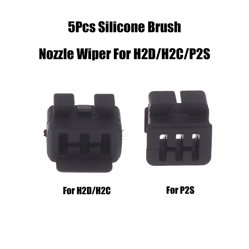 Pastry Brush Silicone - Neue 5-teilige Silikonbürsten-Düsenreiniger, verschleißfeste Hotend-Düsen-Reinigungswerkzeuge für