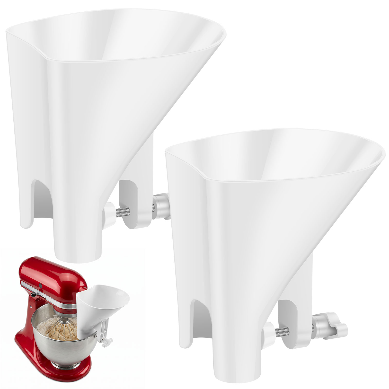Kitchen Baking Mixer - Auslaufsicherer Mehltrichter für 4,5-7 Quart Standmixer