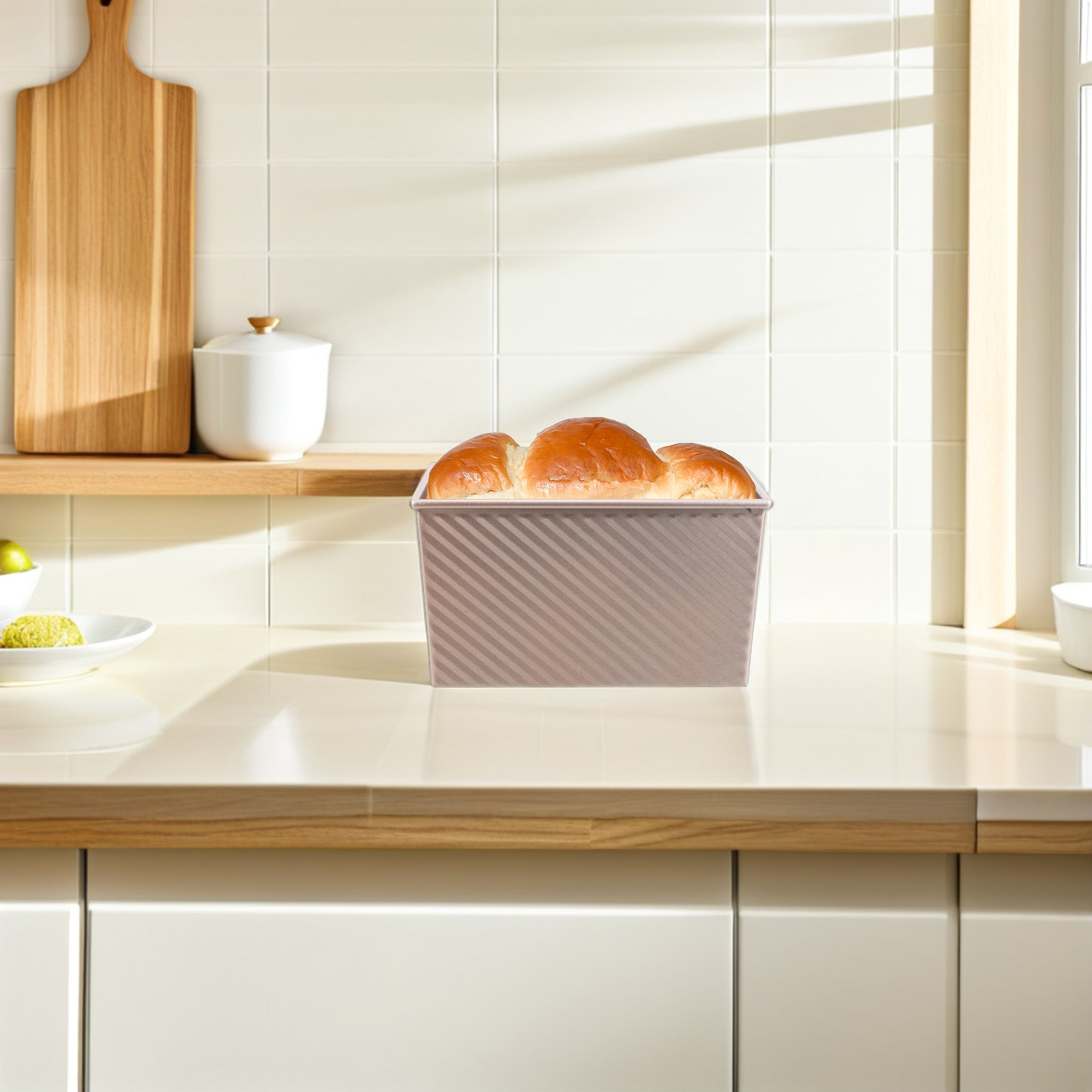 Kitchen Baking Pans - Antihaftbeschichtete rechteckige Toastform aus Kohlenstoffstahl, Brotform