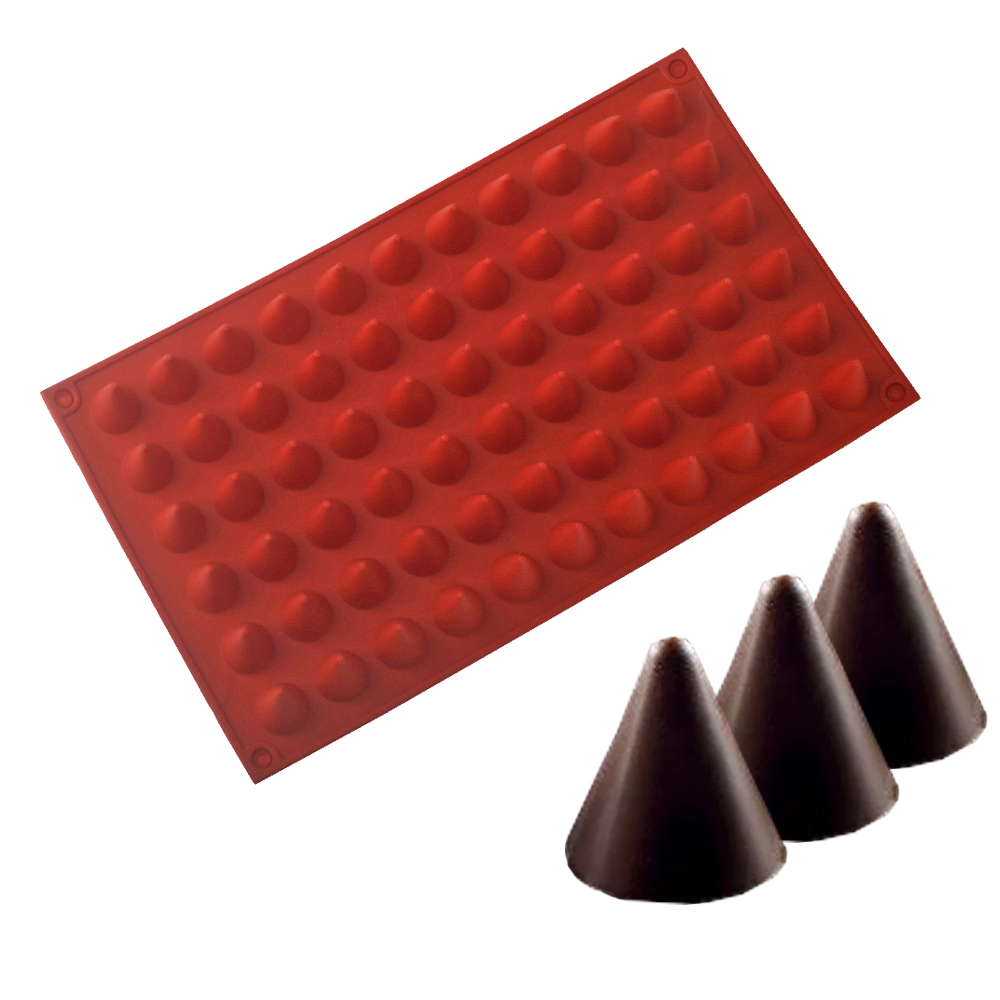 66-Zellen Kegel Schokolade Bac – Kitchen Baking Molds Bewertung und Preis