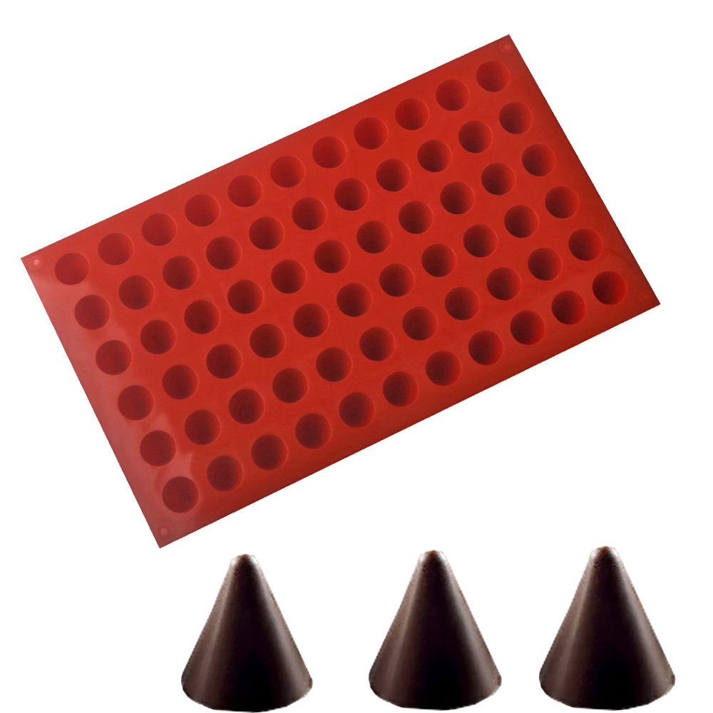 66-Zellen Kegel Schokolade Bac – Kitchen Baking Molds Bewertung und Preis