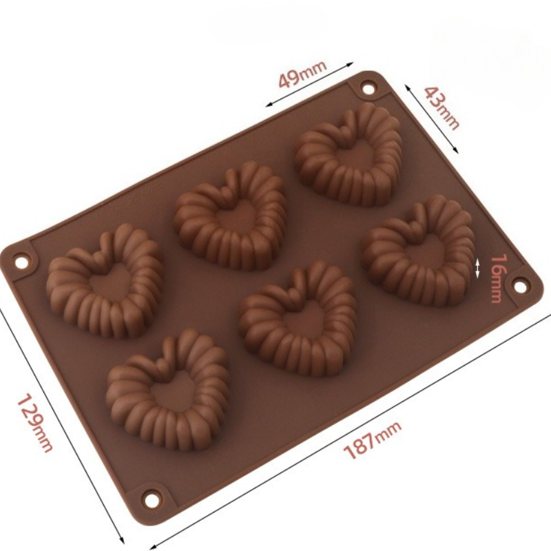 Herzförmige Silikon-Schokolade – Kitchen Baking Molds Bewertung und Preis