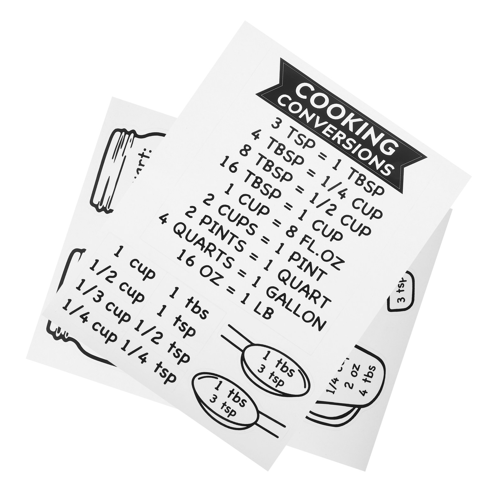 2-teilige Küchen-Umrechnungsta – Kitchen Baking Conversion Chart Bewertung und Preis