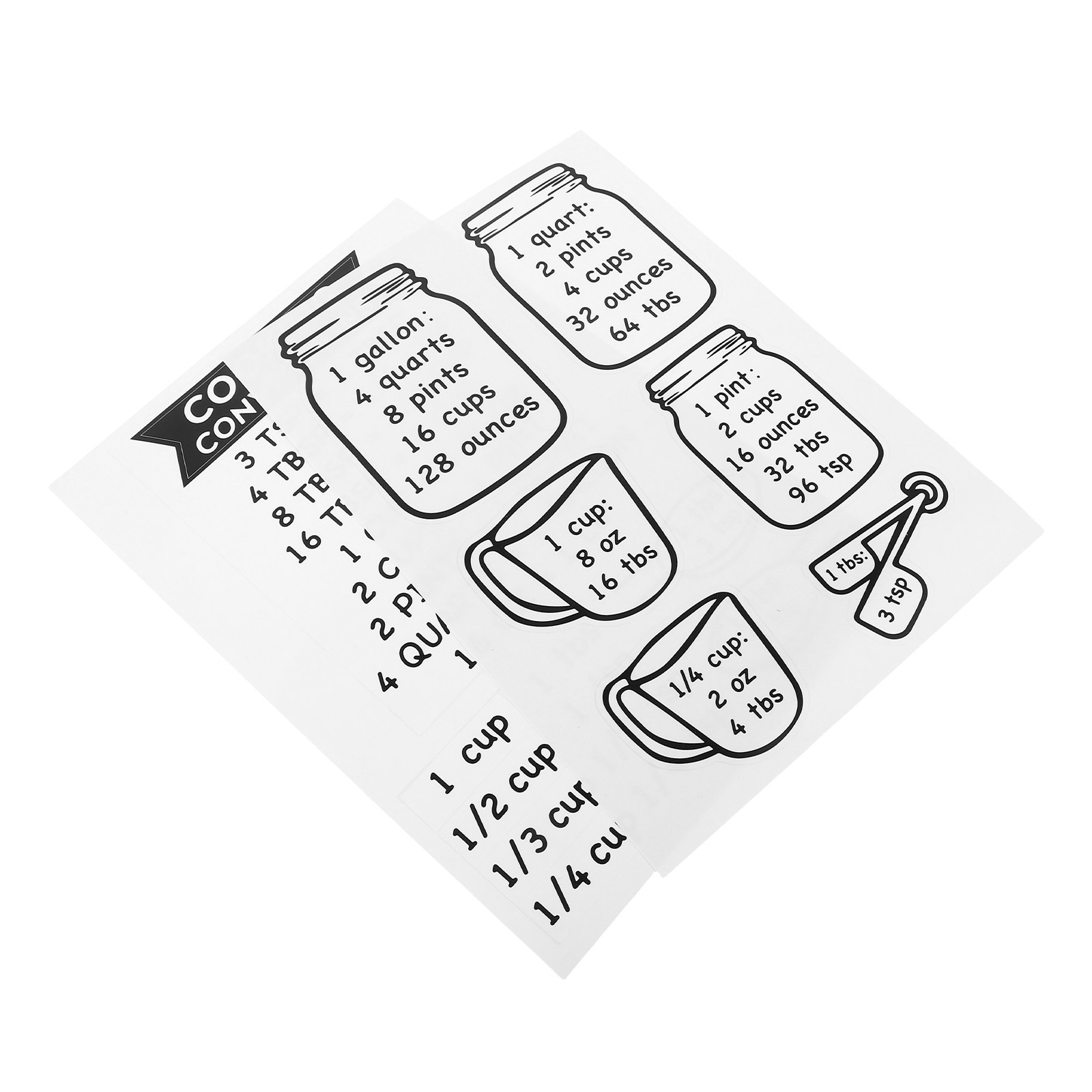 2-teilige Küchen-Umrechnungsta – Kitchen Baking Conversion Chart Bewertung und Preis