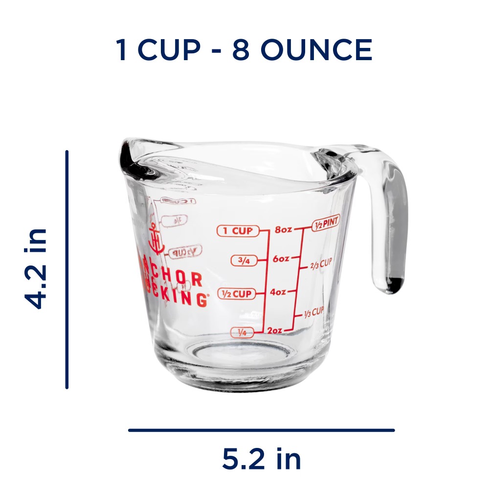 2er-Set Glas-Messbecher mit Gr – Baking (Kitchen Ingredient) Bewertung und Preis