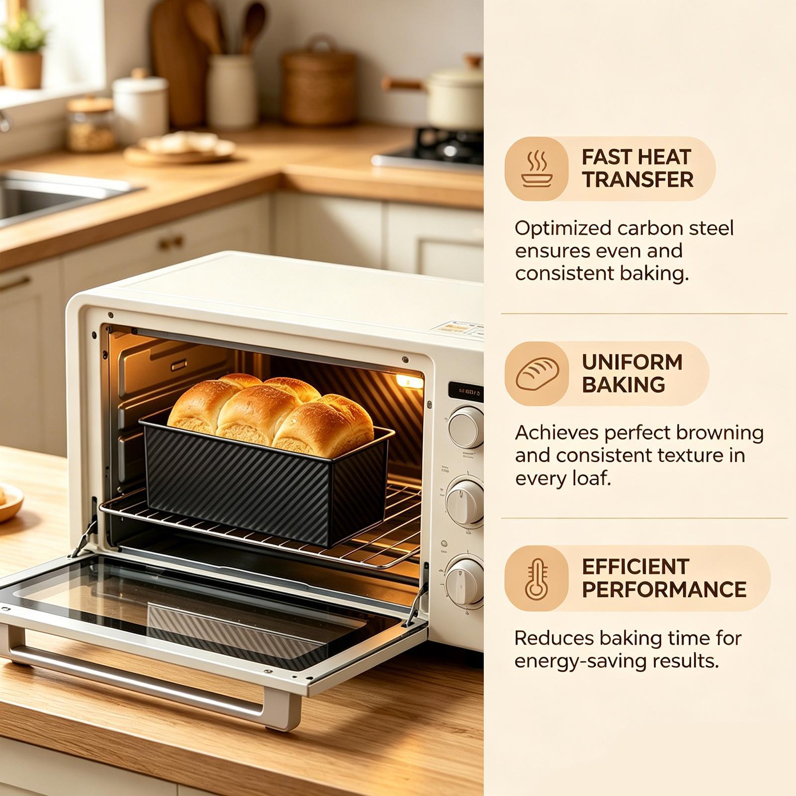 Brotbackform aus gewelltem Koh – Kitchen Baking Pans Bewertung und Preis