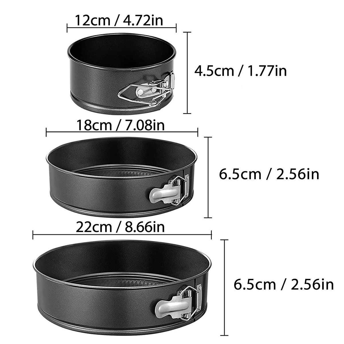 1PC, 3-teiliges Kuchenform-Set – Kitchen Baking Pans Bewertung und Preis