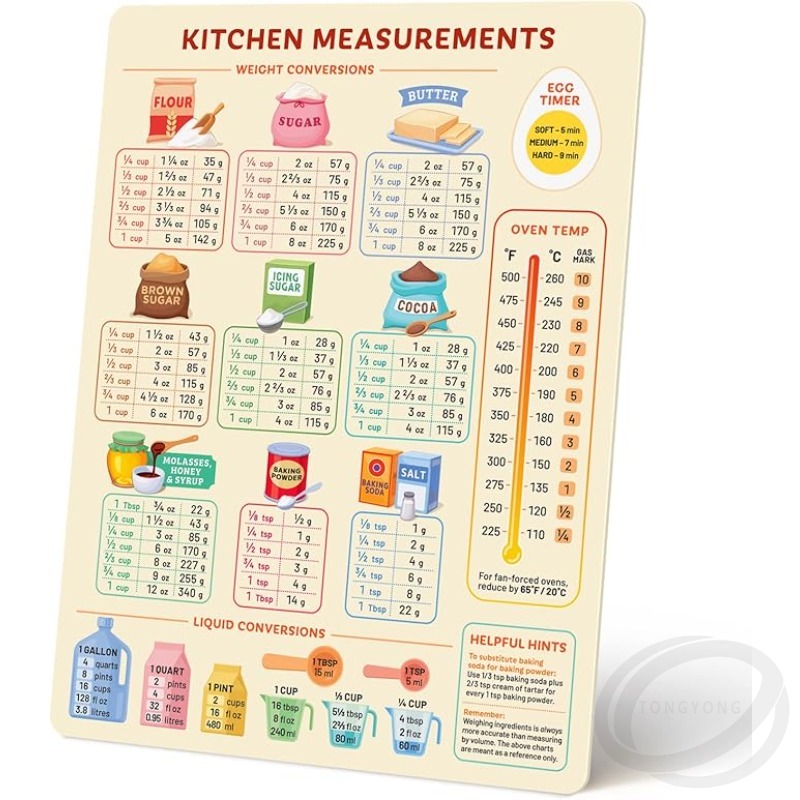 Küchenumbau-Diagramm, magnetis – Kitchen Baking Conversion Chart Bewertung und Preis