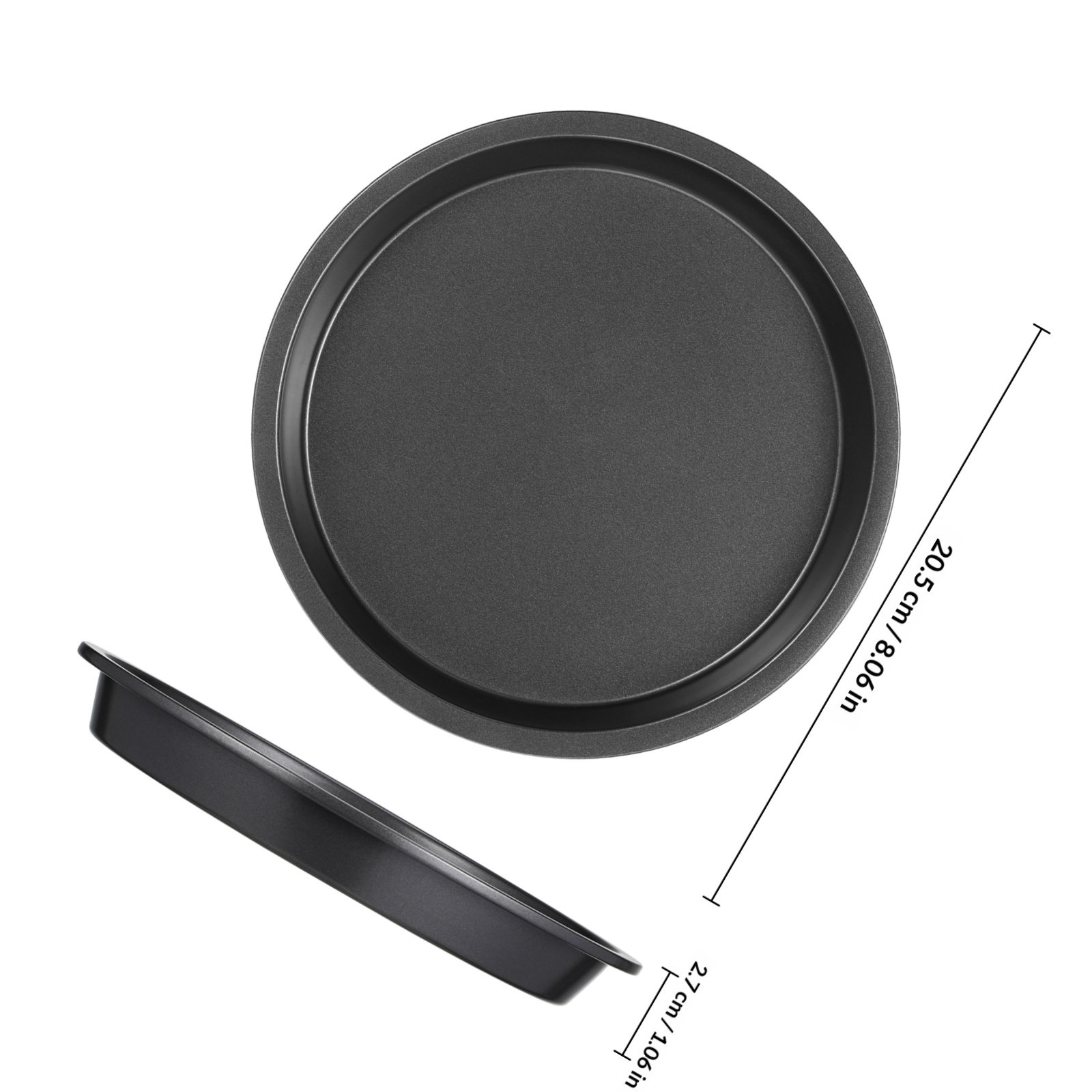 Runde Pizzapfanne aus Kohlenst – Kitchen Baking Pans Bewertung und Preis