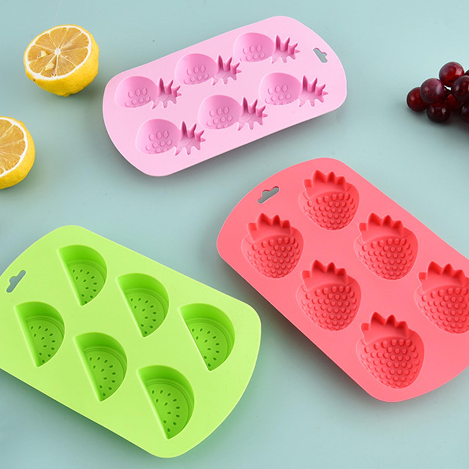 6-fach Fruchtform Silikon-Süßi – Kitchen Baking Molds Bewertung und Preis