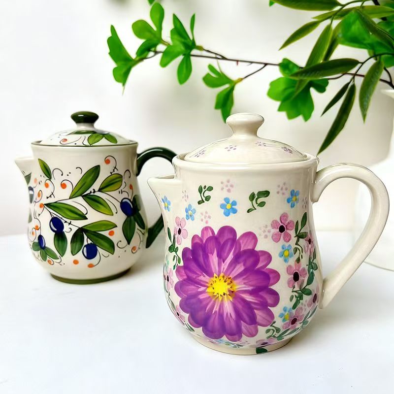 Olivgrüner Keramik-Blumen-Ölto – Kitchen Uncle Bewertung und Preis