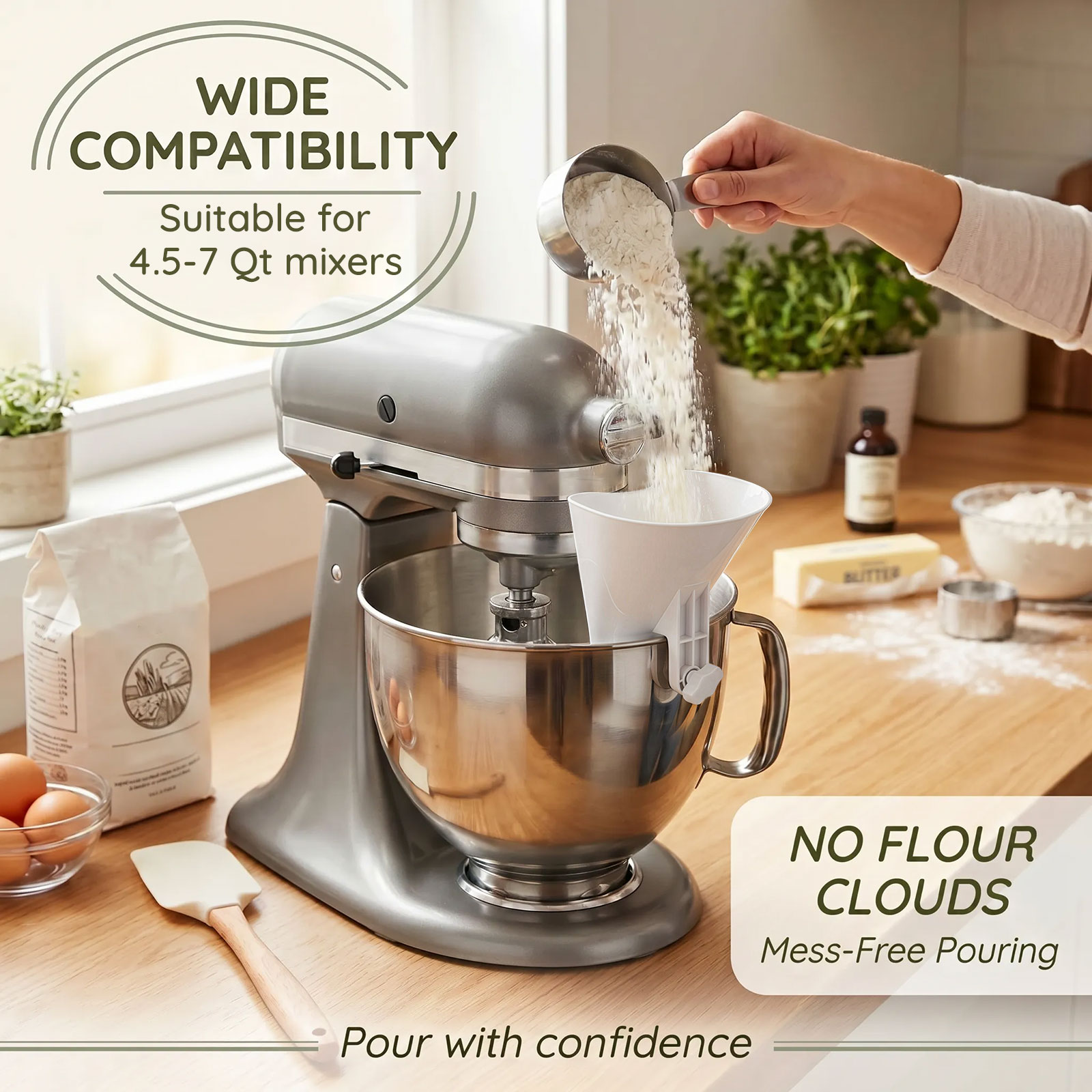 Auslaufsicherer Mehltrichter f – Kitchen Baking Mixer Bewertung und Preis