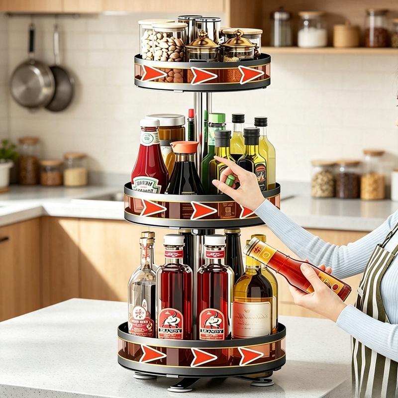 360 °   Drehbarer Gewürzstände – Kitchen Uncle Bewertung und Preis