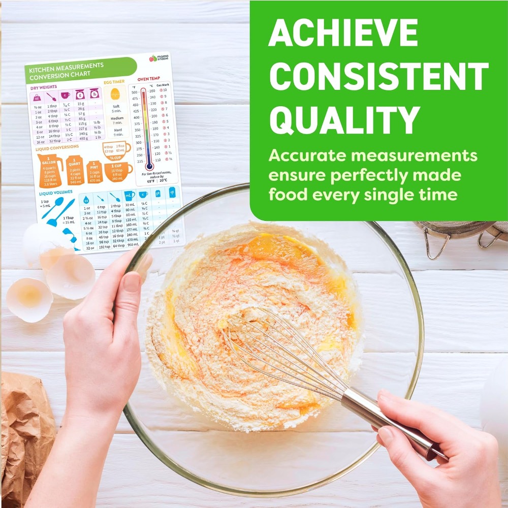 Küchen-Messumrechnungstabelle, – Kitchen Baking Conversion Chart Bewertung und Preis