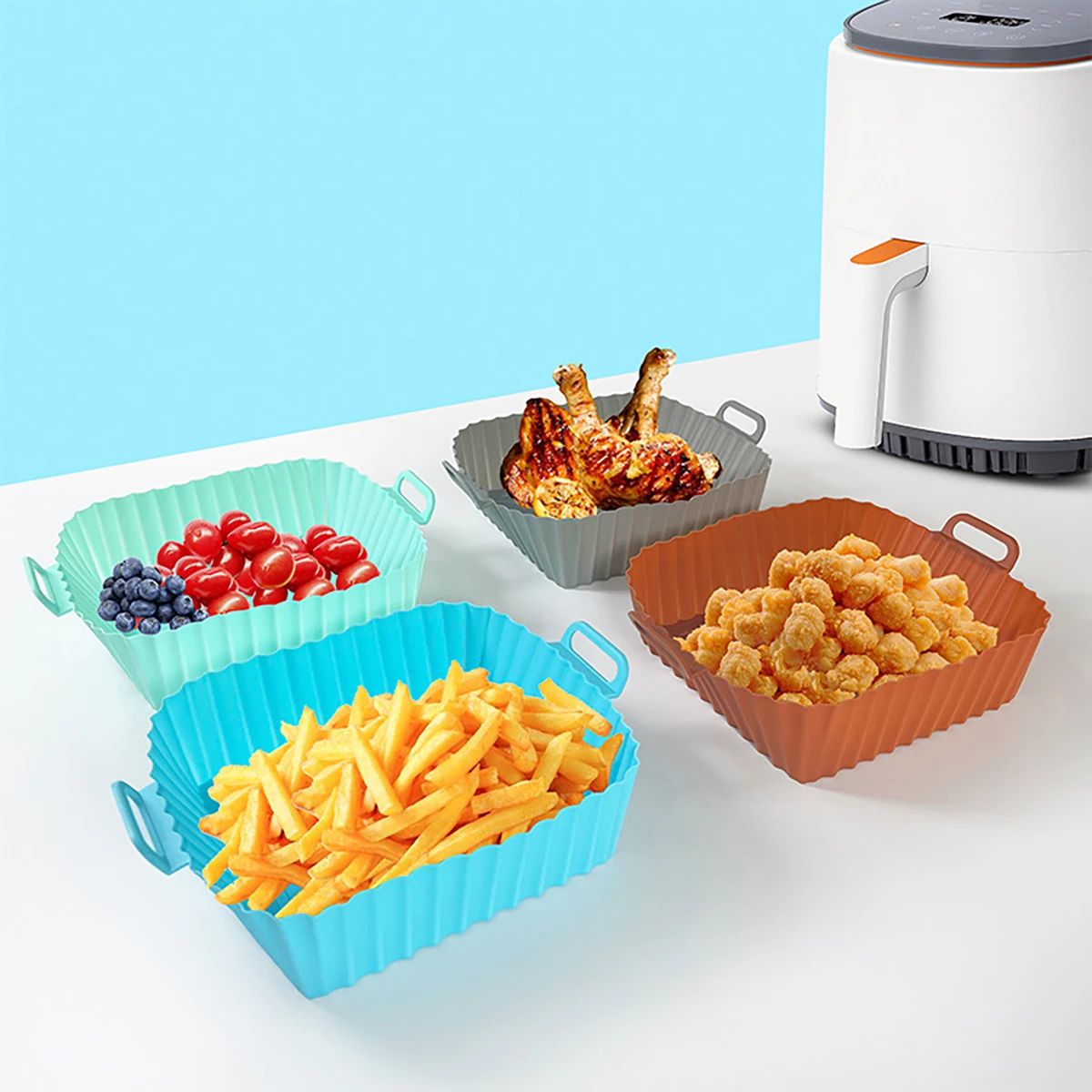 Silikon-Fritteusenform, Luftfr – Kitchen Baking Pans Bewertung und Preis